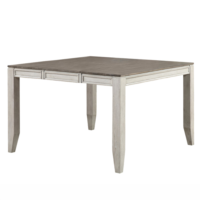 Steve Silver Abacus Butterfly Leaf Counter Table in Smoky Alabaster