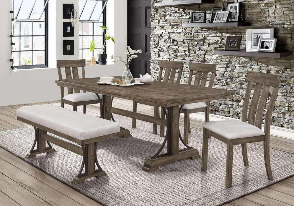 Crown Mark Quincy Side Chair (Set of 2) in Light Brown