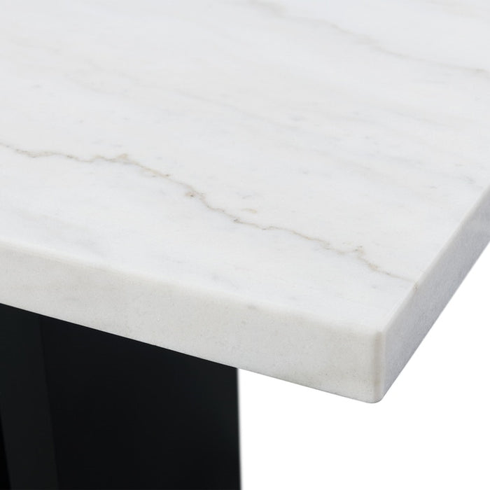Elements International Valentino Counter Height Dining Table in Black/White CVL500CTC