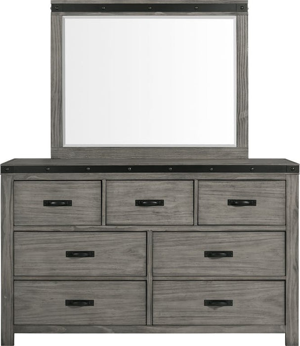 Elements International Wade Dresser in Gray