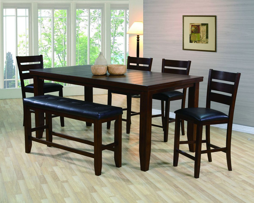 Crown Mark Bardstown Counter Height Chair in Espresso (Set of 2)