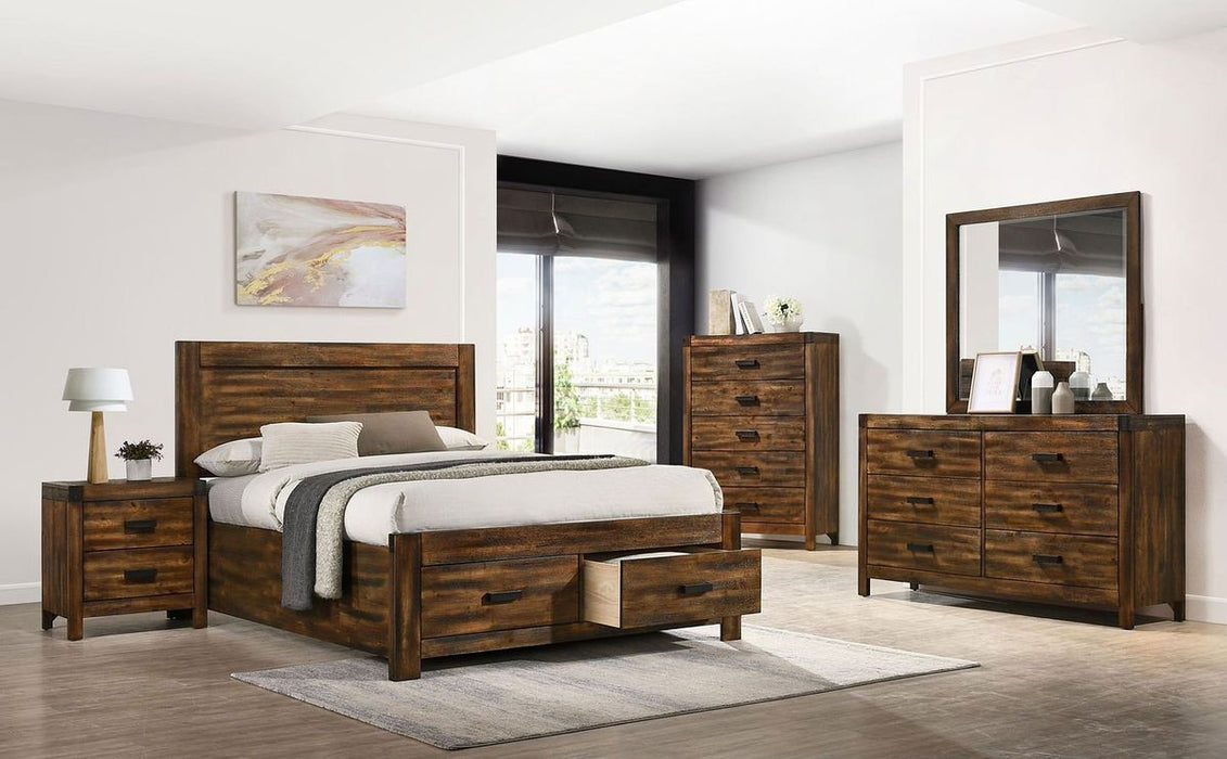 Elements International Warner Youth Nightstand in Chestnut